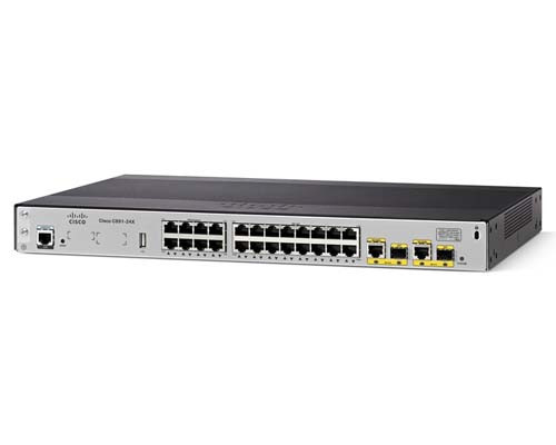 [C891-24X/K9] Cisco 891 with 2GE/2SFP  and 24 Switch Ports