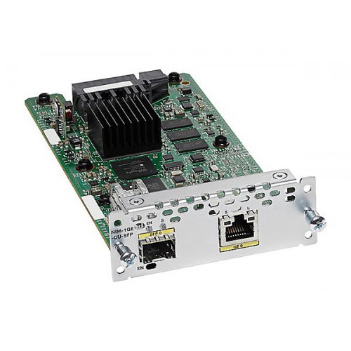 [NIM-1GE-CU-SFP=] Cisco 1-port GE WAN NIM, dual-mode RJ45 & SFP